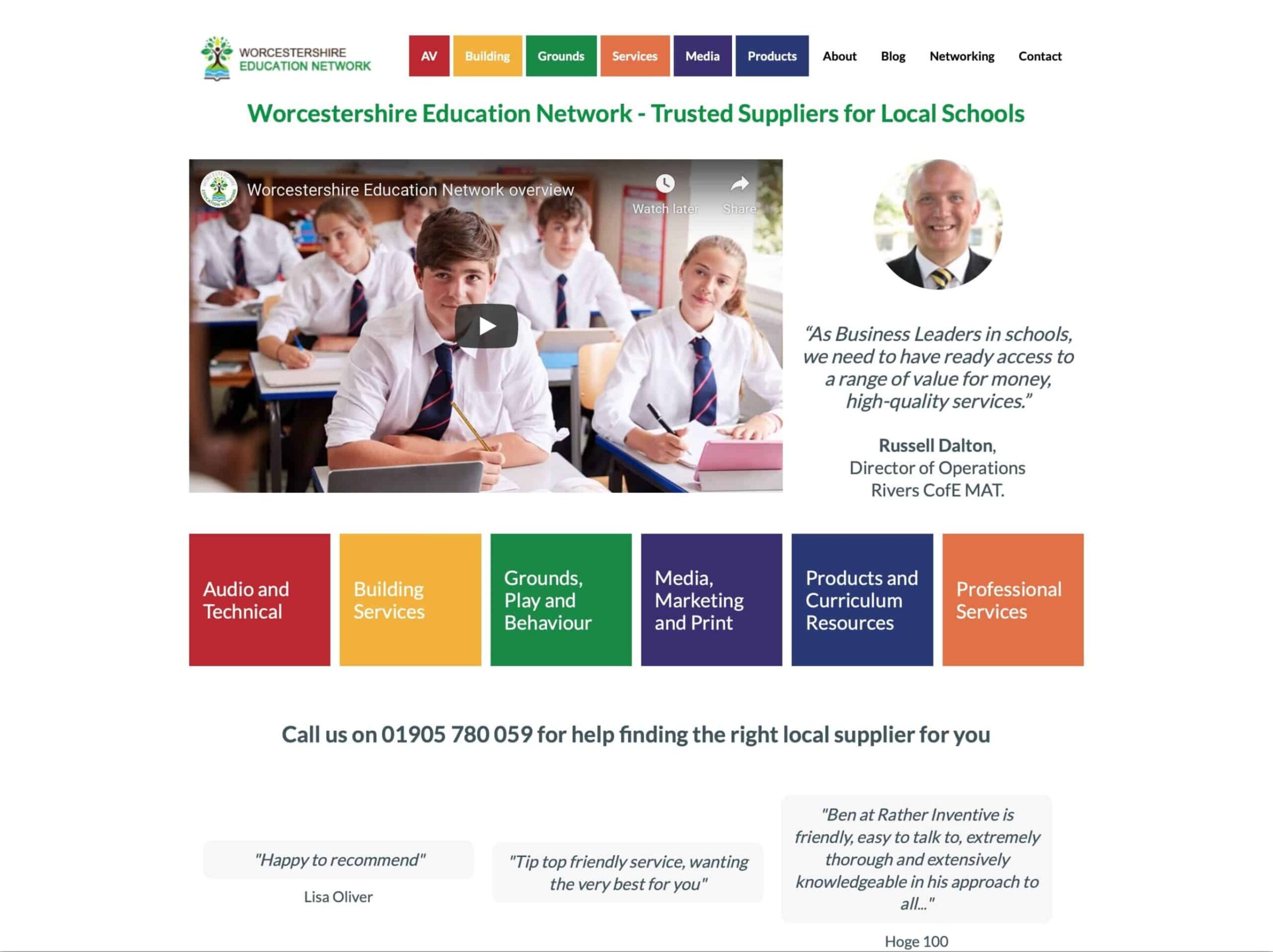 The Education Network website worcestershireeducationnetwork.co.uk