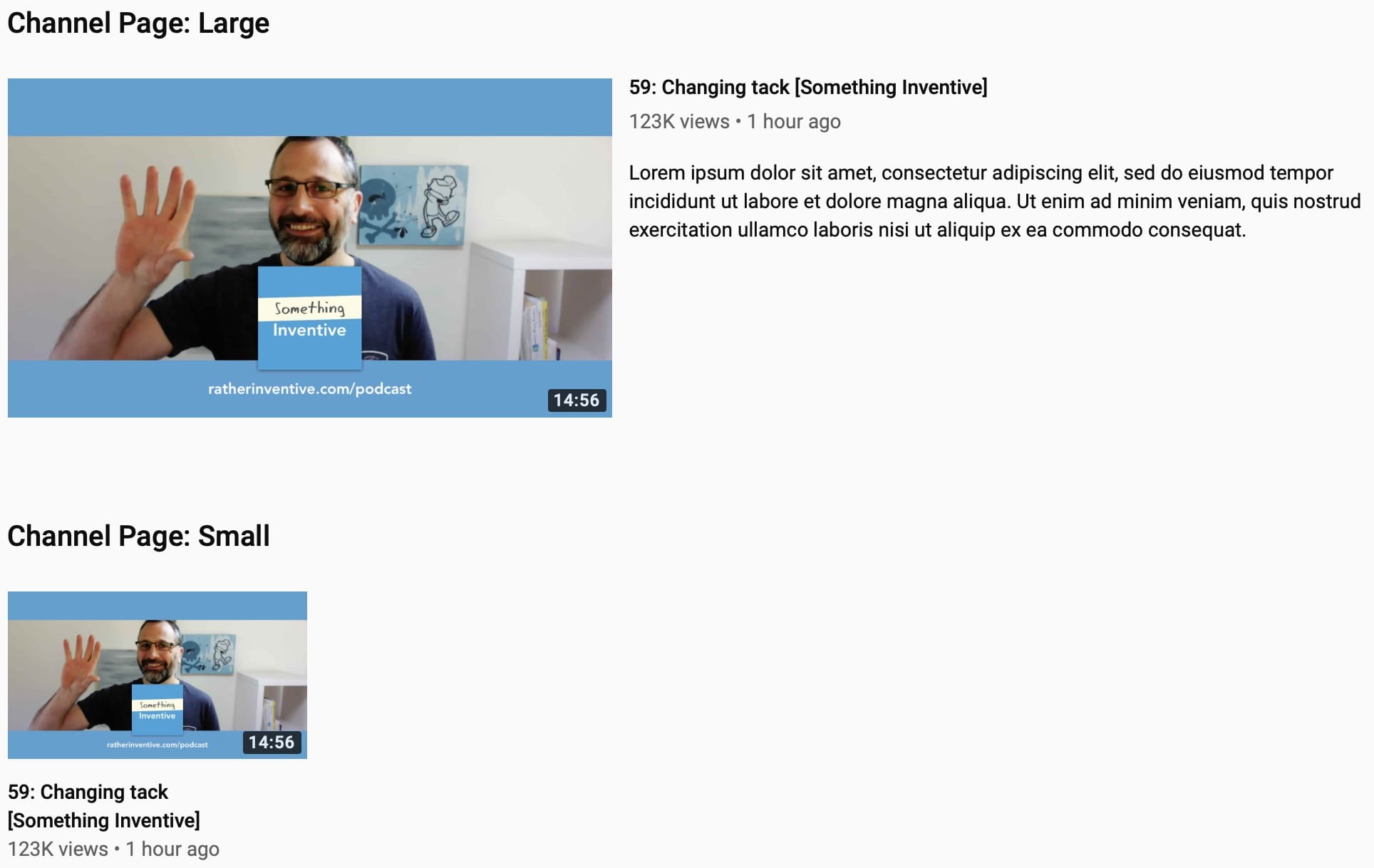 Thumbs Up YouTube listing previewer
