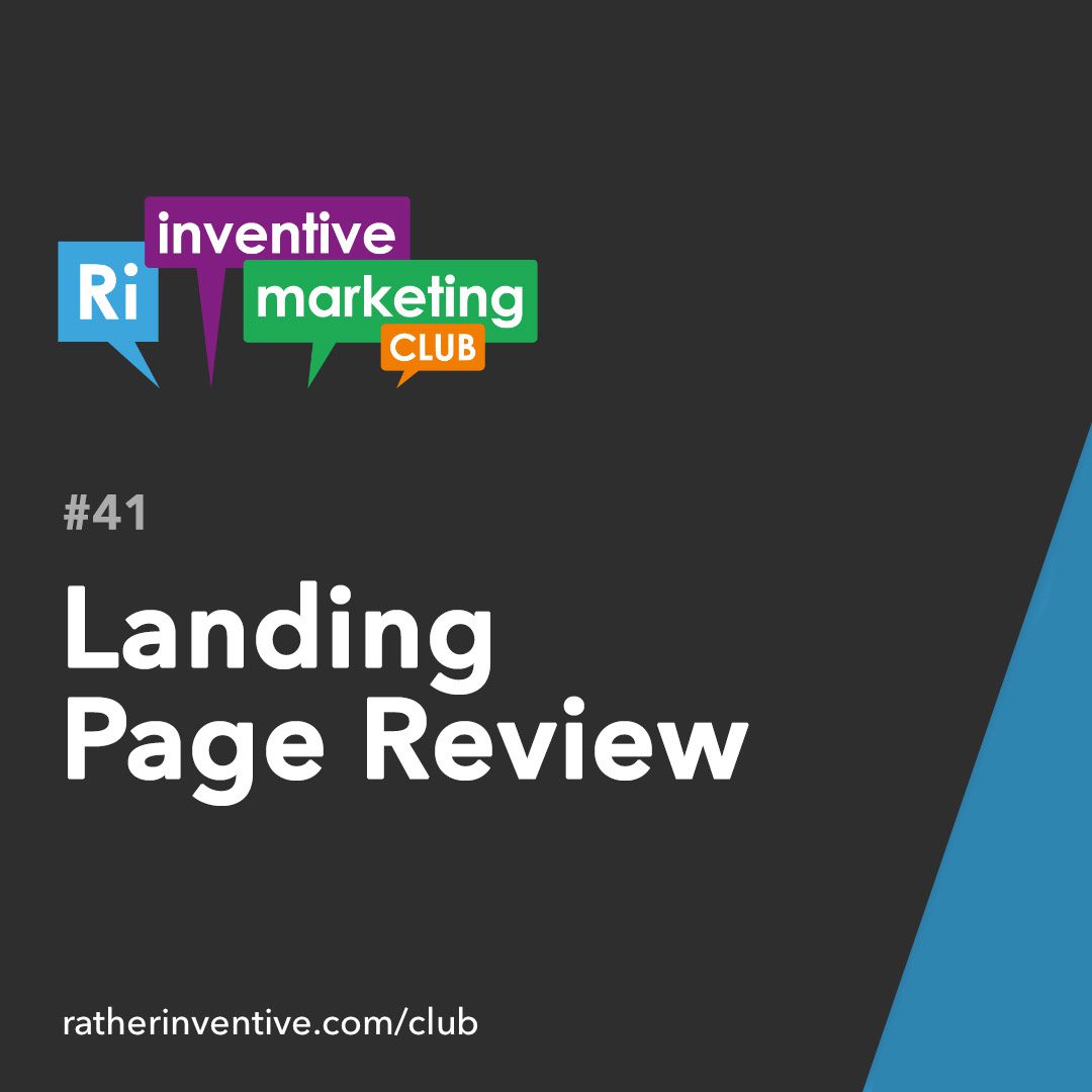 IMC41: Landing Page Review