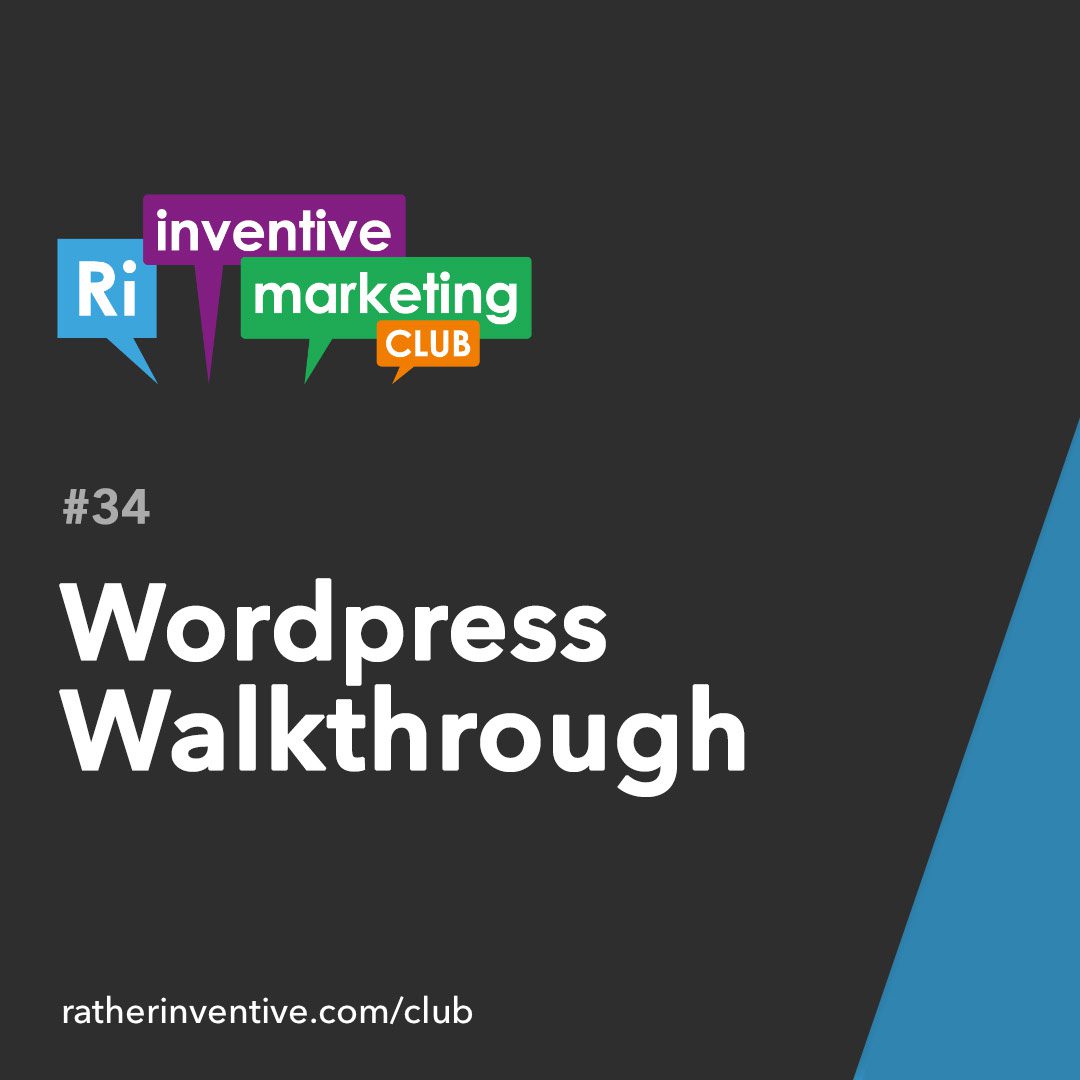 IMC34: WordPress Walkthrough 2021