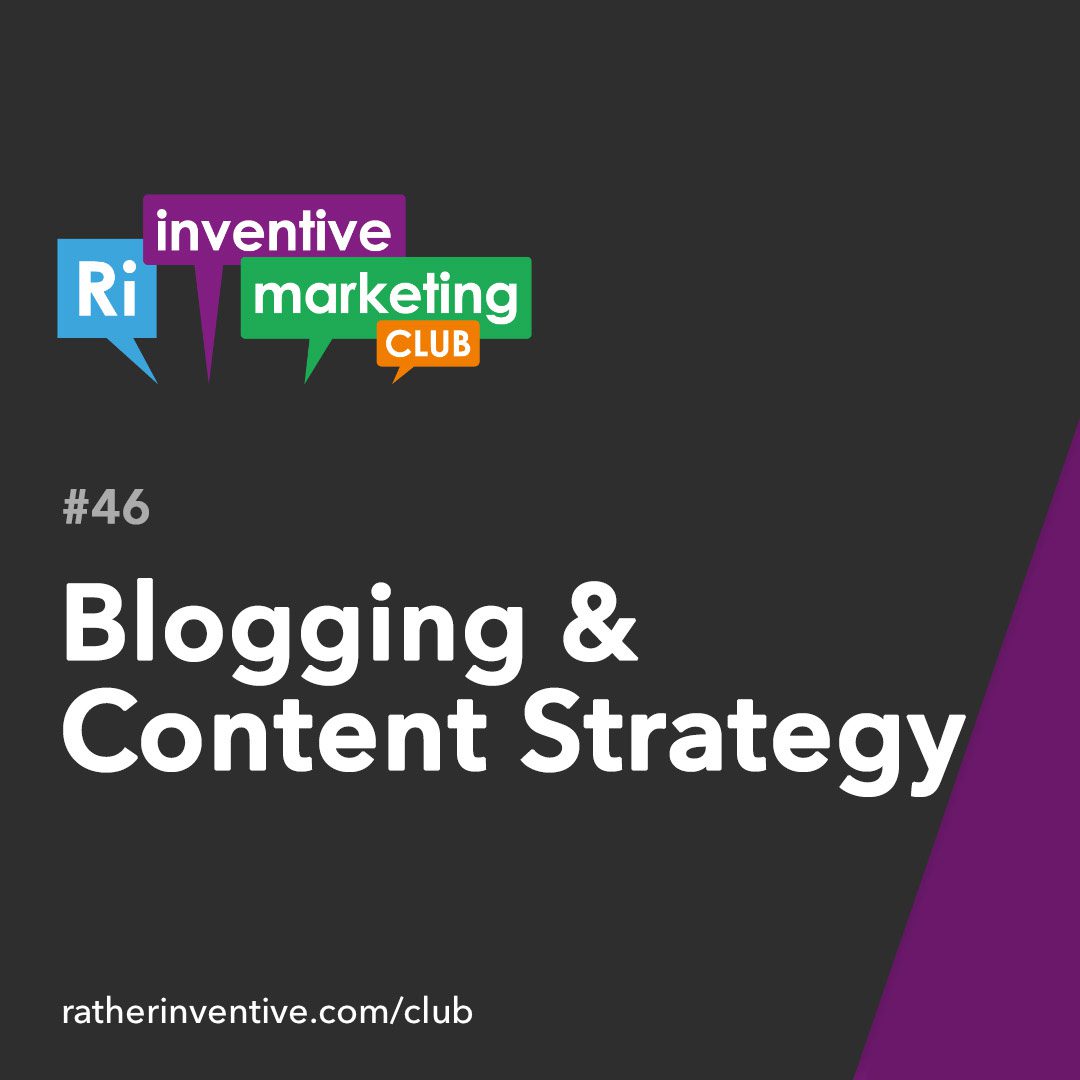 IMC46: Blogging and Content Strategy