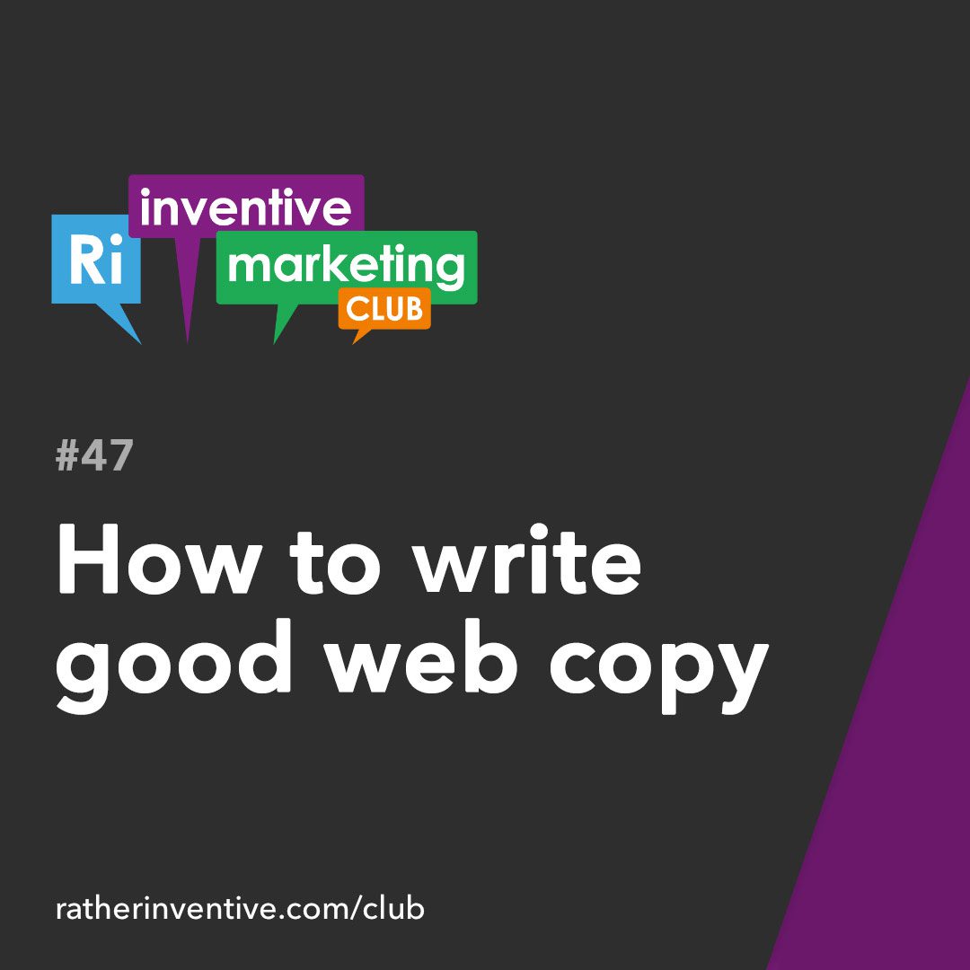 IMC47: How to write good website copy