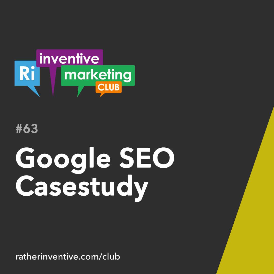 IMC63: Google SEO Case Study