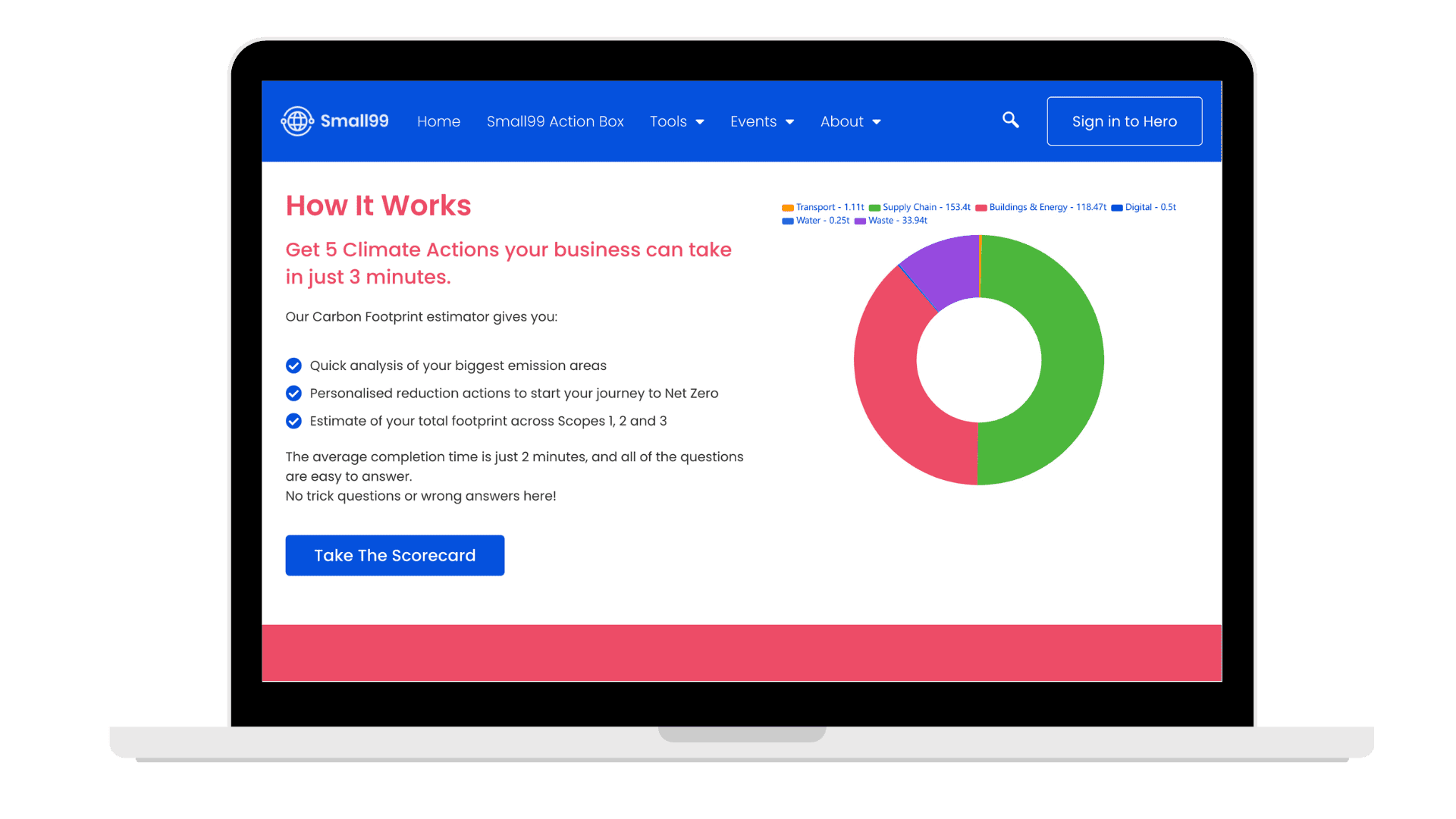 Small 99 Carbon Reduction Calculator